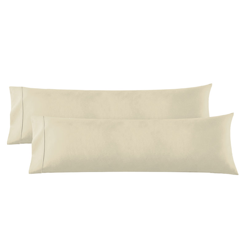 Nestl 1800 Thread Count Body Pillowcase, Beige
