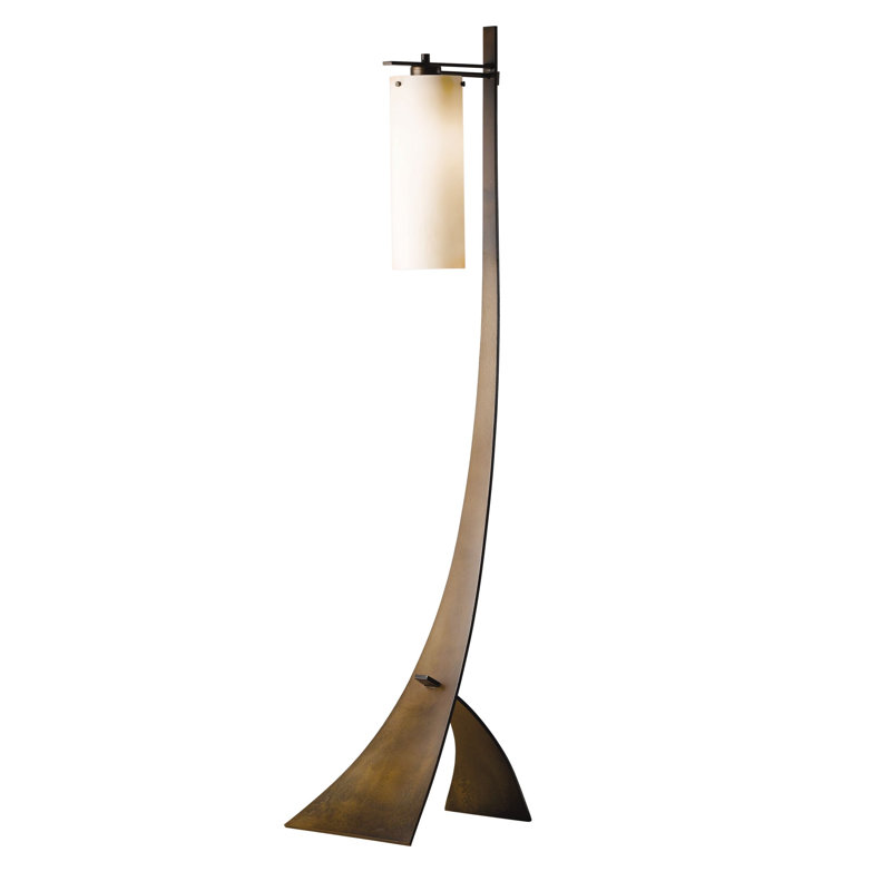 Stasis 58.5" H 100 W Novelty Floor Lamp, Opal, Dark Smoke