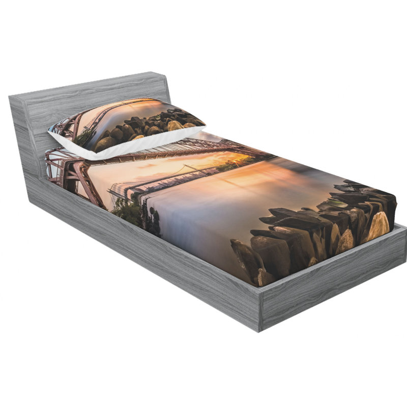 Microfiber Sheet Set, Twin XL Sheet Set with Fitted Sheet