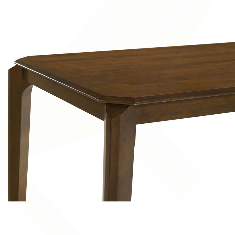 Ensemble de salle à manger rectangulaire 7 pièces Rustic, table de salle à manger rectangulaire en bois avec 6 chaises d'appoint rembourrées