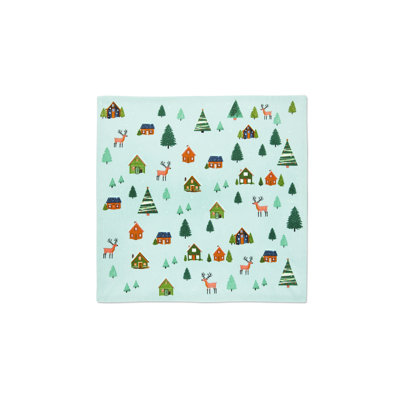 Table runner and 2 napkins set Excelsa – Chalet, Cotton 45x145 cm multicolour