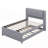 Ovilla Full Size Upholstery platform bed with Trundle,Trundle can be flat or erected-325553253
