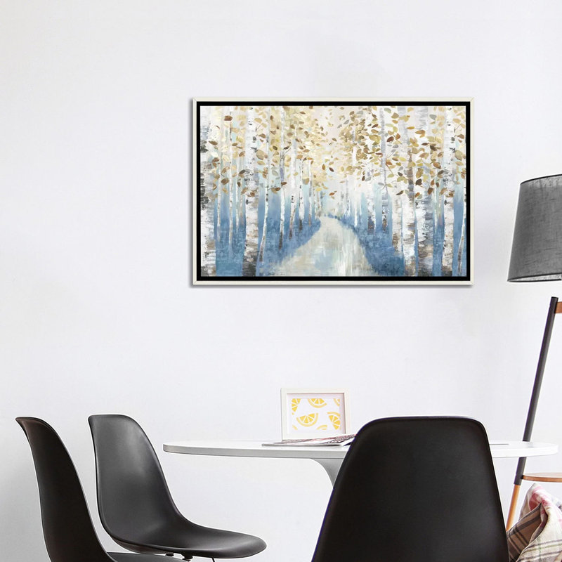 New Path I, H 26 po x l 40 po x P 1,5 po, Encadrement blanc vieilli, Pas de tapis