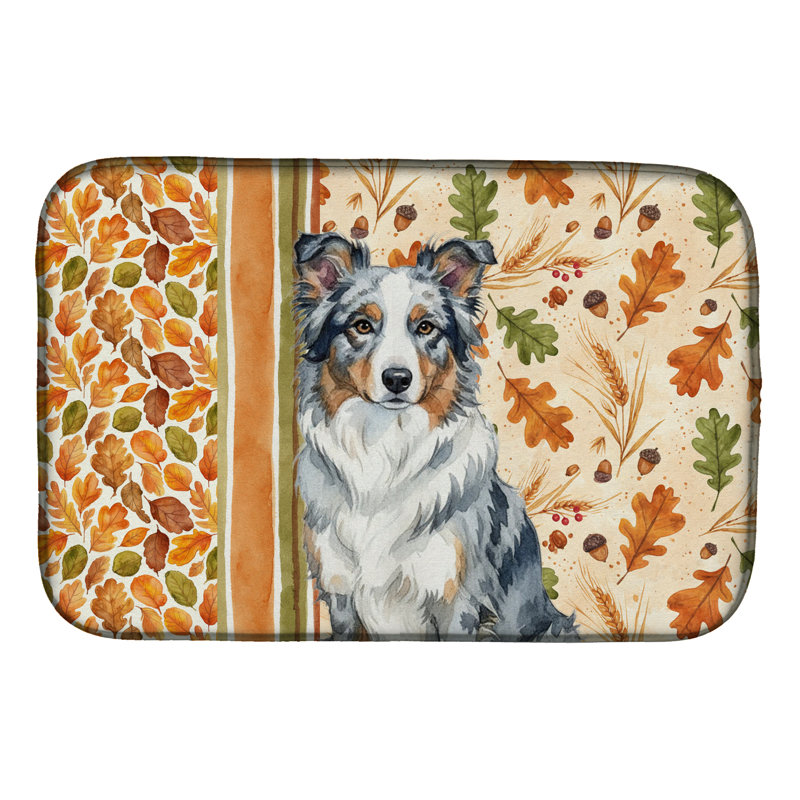 Tapis de séchage d'automne Border Collie