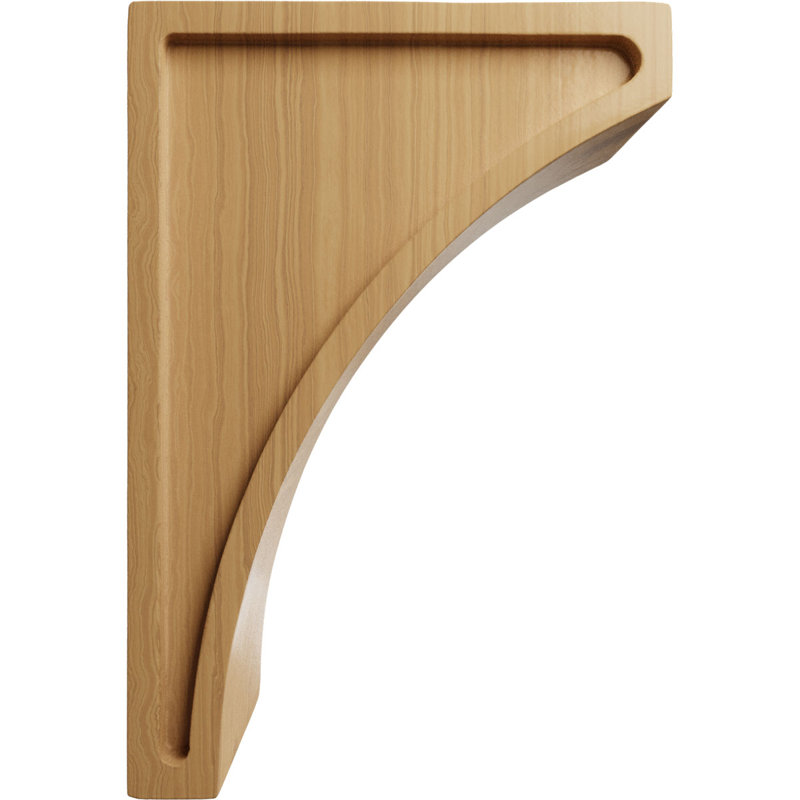 Support en bois / corbeau H 8 po x l 3 po x P 5,5 po, Cerisier