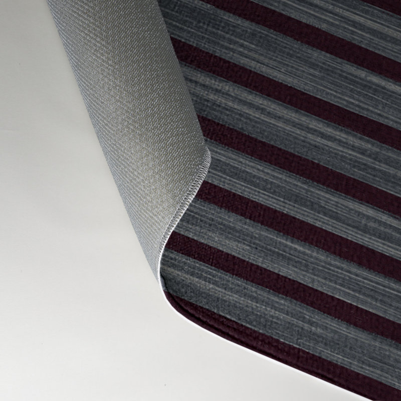 Tapis intérieur / extérieur gris HorizontalStripes, Rectangle 9 pi x 12 pi