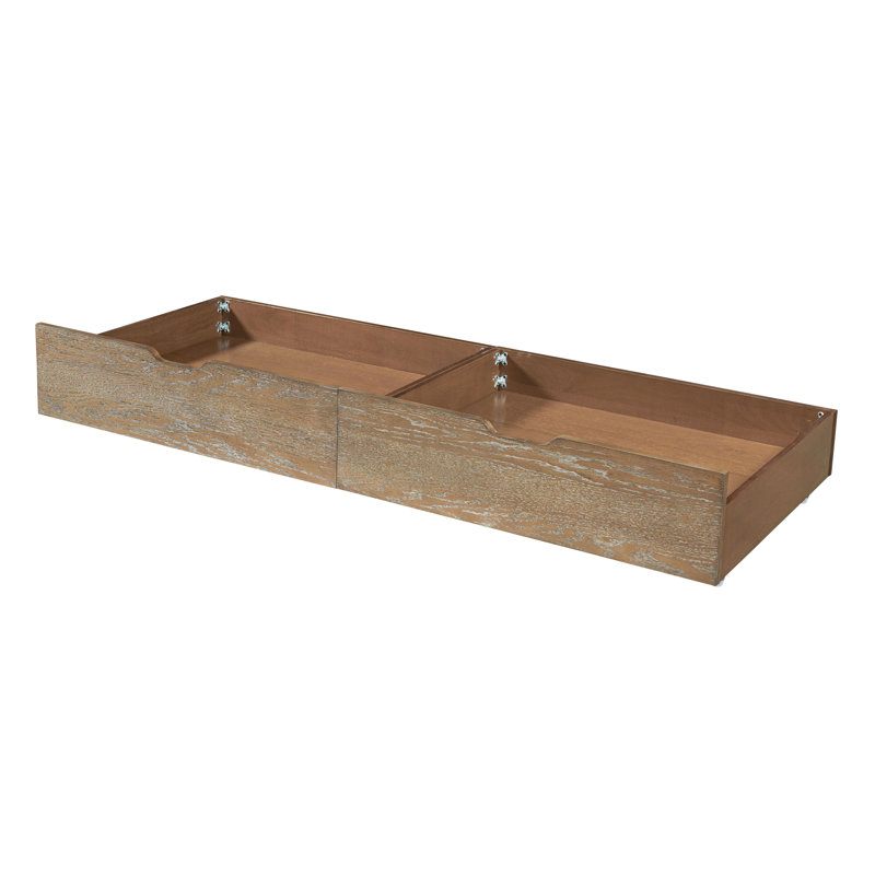 Tiroirs de rangement traditionnels en bois Leland