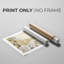 J'aime Je Vis - Impression sur toile seulement - NON CADRE-50471861