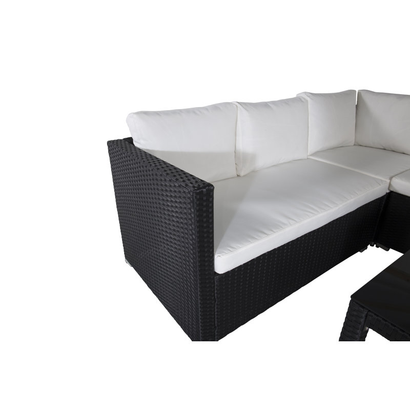 Jabina 6 - Person Deep Seating with Cushions, White