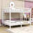 Queen Over Queen Bunk Bed With Dual Ladders, Guardrails And Noise‑Reducing Slats