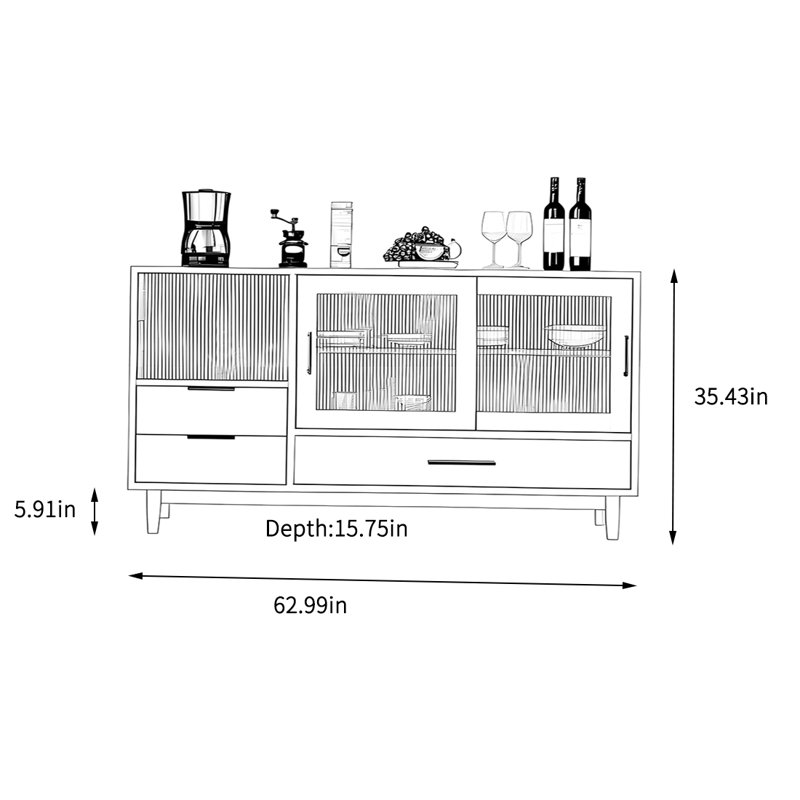 Petite maisonnette d'appoint moderne et simple, H 35,43 po x l 62,99 po x P 15,75 po
