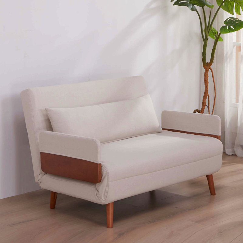 Canapé-lit pliant Loveseat, Beige