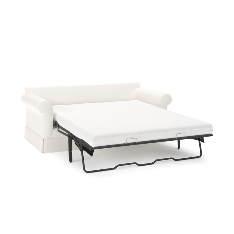 Friedman 83" Upholstered Queen Sleeper Sofa, Apollo Alpaca