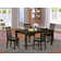 Smithers 4 - Person Solid Wood Top Four Leg Dining Set