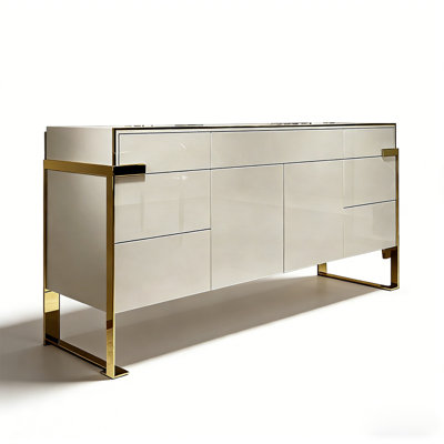 Buffet en acajou de style minimaliste italien