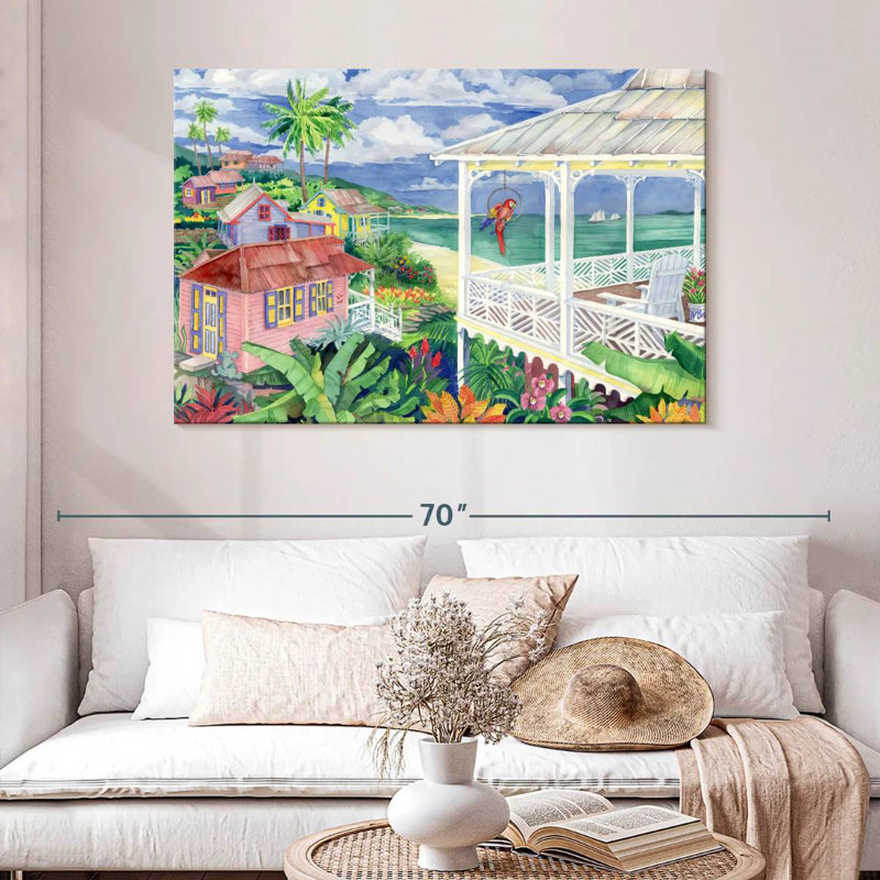 Gillard Bay Caribe, H 32 po x l 48 po