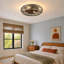 Ventilateur de plafond réversible en cage 20 po avec ensemble d'éclairage et télécommande Farmhouse