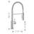 Catris Semi-Pro Pull-Down Dual-Spray Kitchen Faucet-38457389