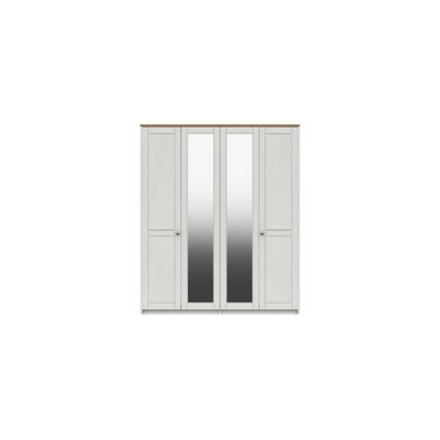 Newhaven 4 Door Manufactured Wood Wardrobe