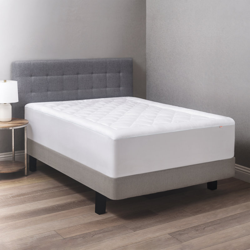 Full Size White Tencel Down Alternative Mattress Pad