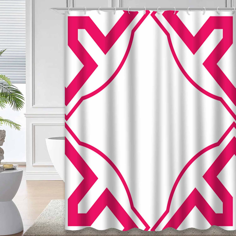 Bold Art Deco Baby Birthday Celtic Shower Curtain with 12 Hooks, 72" L x 78" W