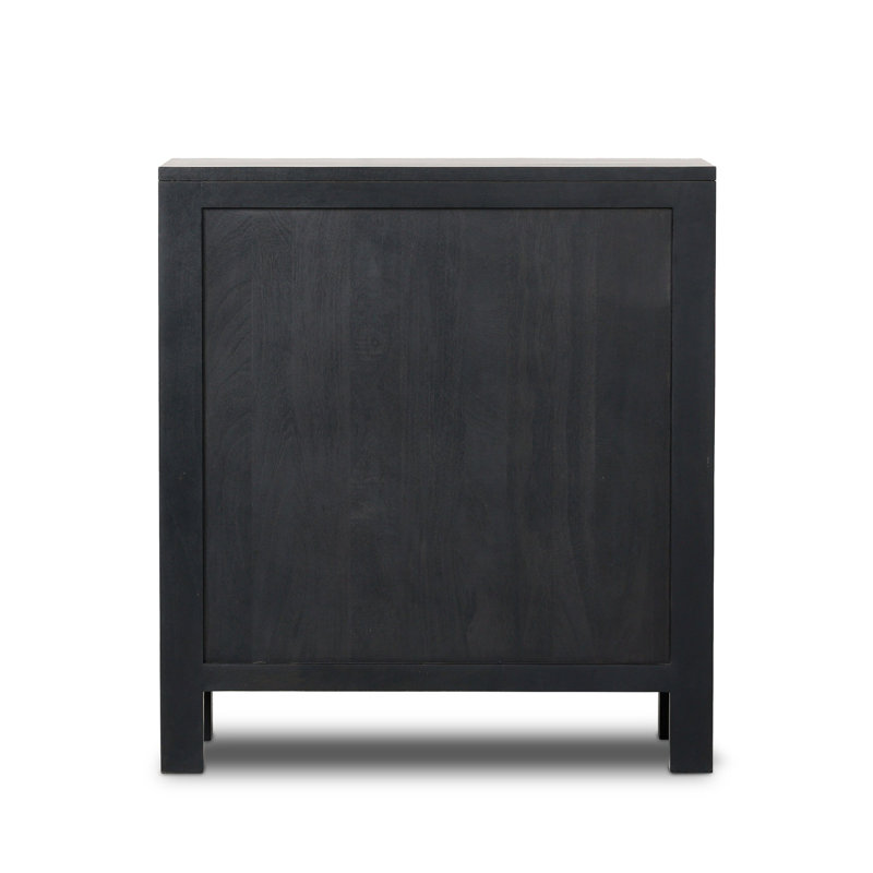 Silfa Bar Cabinet-Black Circle Cane