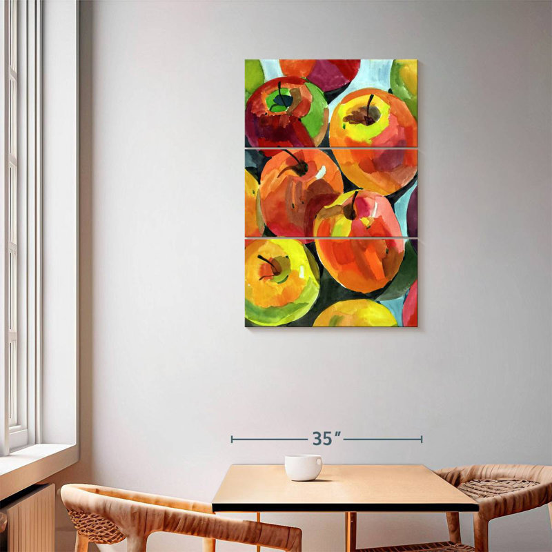 Yarlin Still Life Apples, 57" H x 36" W