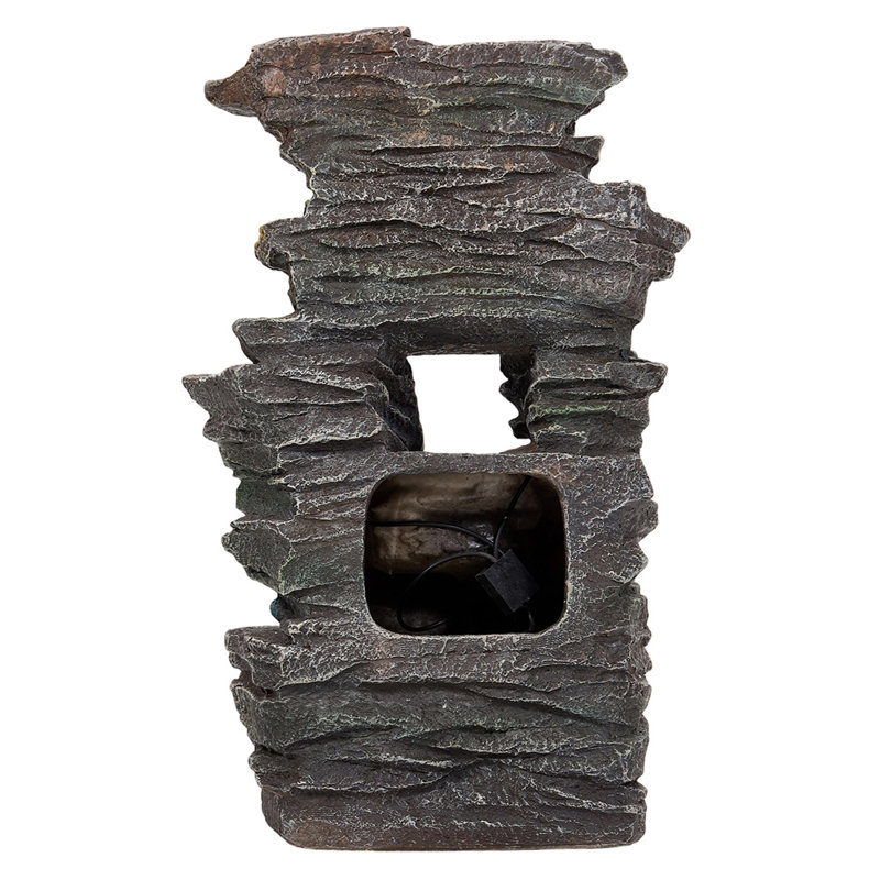 Weather Resistant Floor Fountain with Light