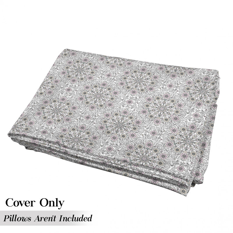Housse de coussin d'extérieur Flower Swirls Leaves Doily, H 2 po x l 36 po x P 88 po