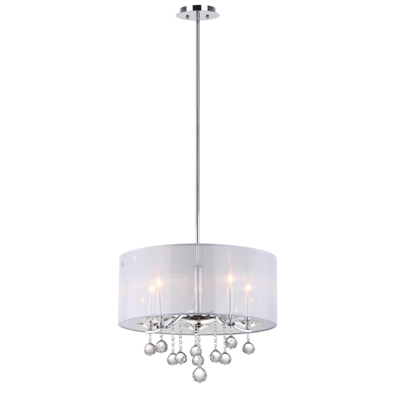 Jody 5 - Light Dimmable Drum Chandelier