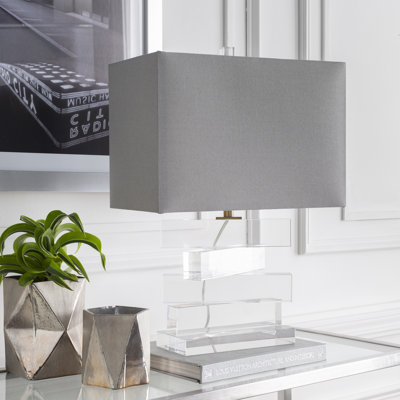 Surrey Modern Crystal 23.5" Table Lamp