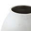 Vase en ciment blanc antique avec accents gris, hauteur de 12,8 po-1452500609