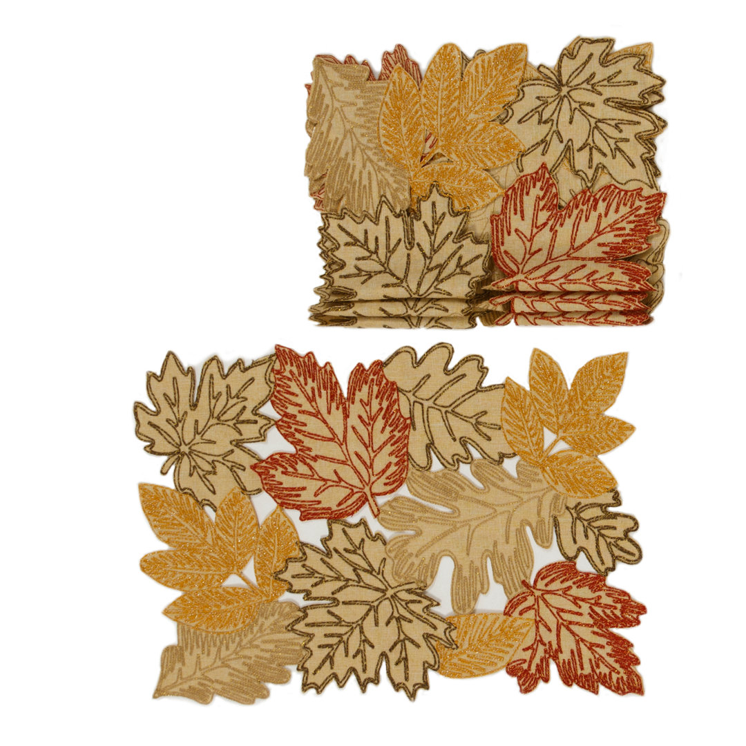 Schuster Autumn Leave 4 Piece Placemat Set (Set of 4) August Grove® 