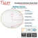 Ticor Sinks Belfast Series 19.5'' Porcelain Oval Bathroom Sink with Overflow