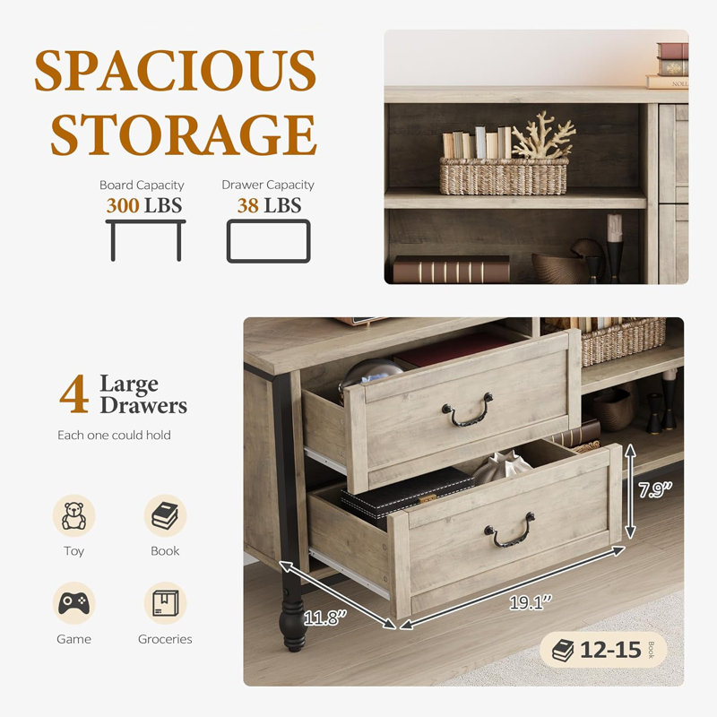 Modern Tv Stand With Storage For 70 Inch Tv