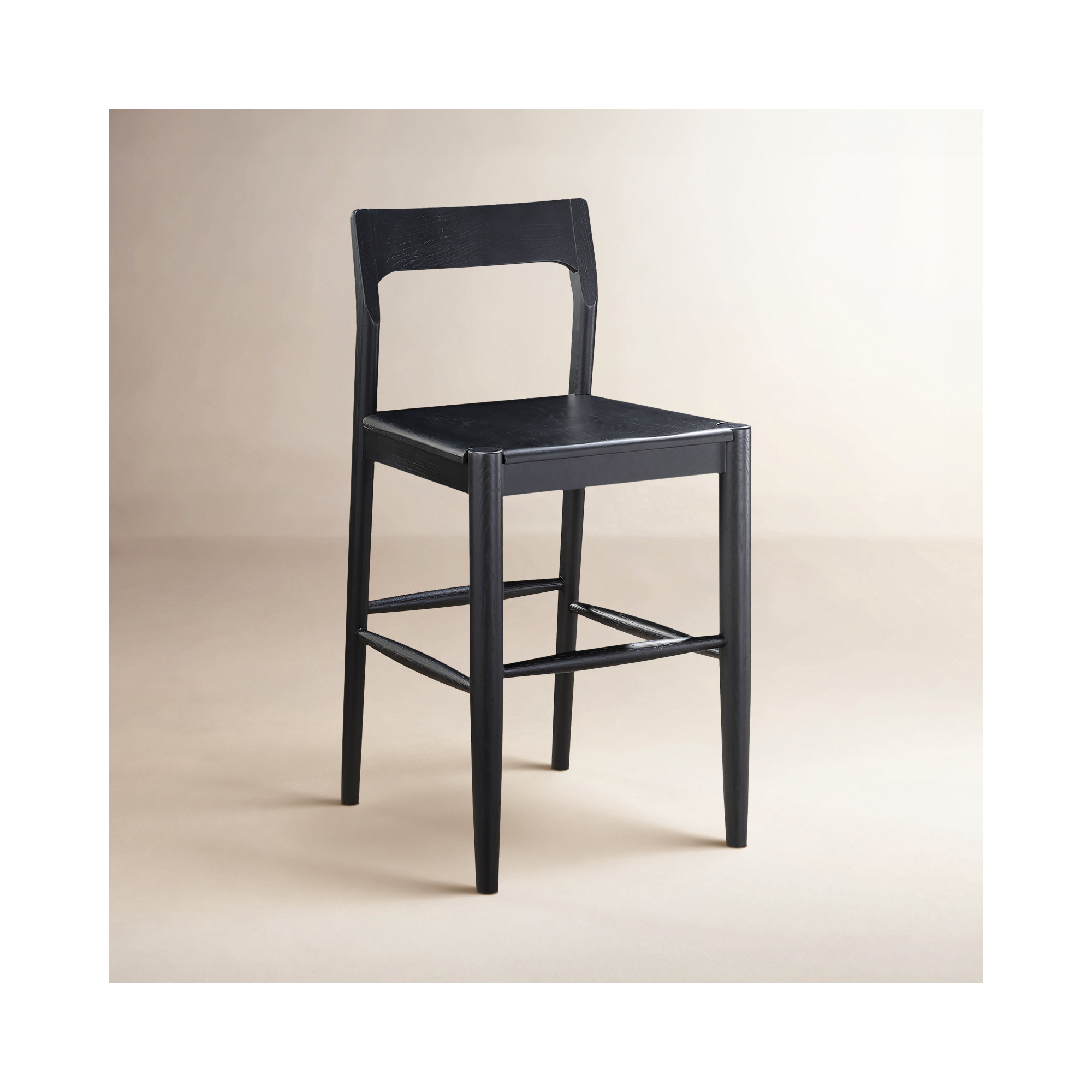 Krieger Bar and Counter Stool, Counter Stool (26" Seat Height), Black
