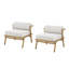 Ensemble de 2 fauteuils club La Fiora