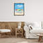 "Summer Seaside Umbrellas", art mural sur toile flottante noire, design par Georgia Janisse-1378506416-1378263759