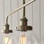 Anais 3-Light Linear Chandelier finished in Ant. Brass