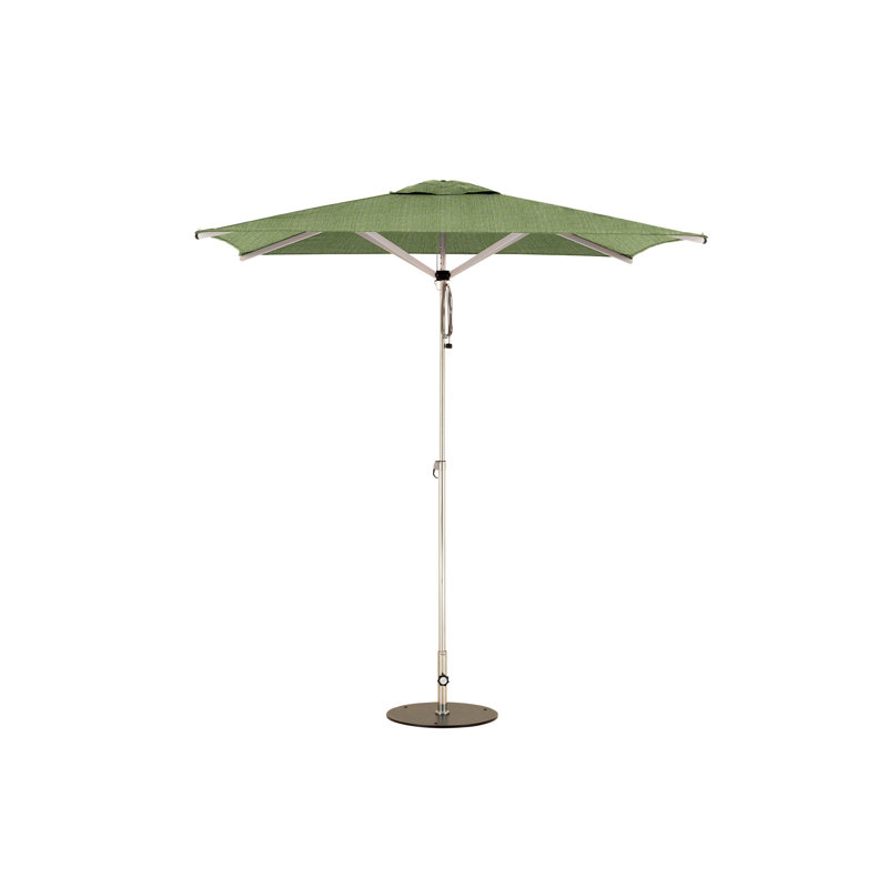 Swift 6.6' Square Umbrella, Square Metal Base with Wheels, Pacific Blue