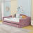 Twin Velvet Upholstered Daybed with Trundle and Tufted-1907155241