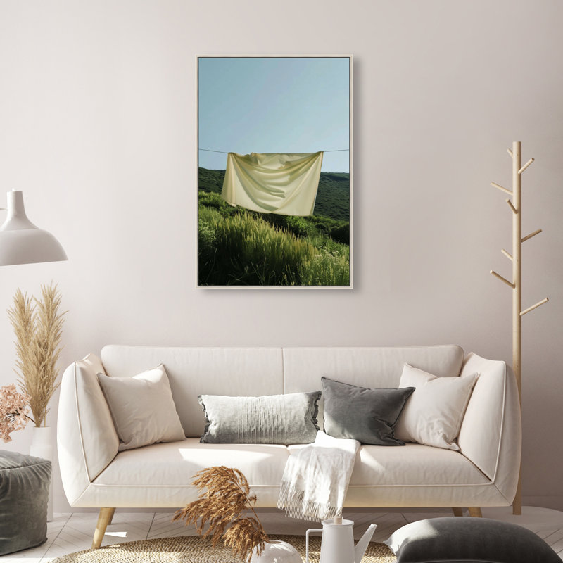 Floating Cotton I Print by Oliver Gal, 16"H x 11"W, Silver Floater Frame