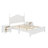 Wood Platform Bed And Two Nightstands-284842248