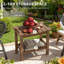 Banc de rangement imperméable en PEHD avec poignée-1322912509