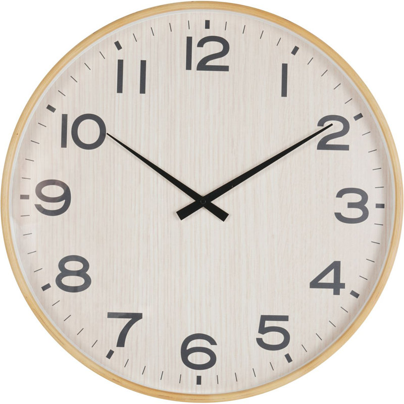 Shoheb Solid + Manufactured Wood Wall Clock