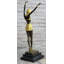 Figurine de sculpture en bronze signée Patina