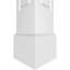 Ensemble de colonnes à double panneau surélevé en PVC Craftsman Classic-69362692