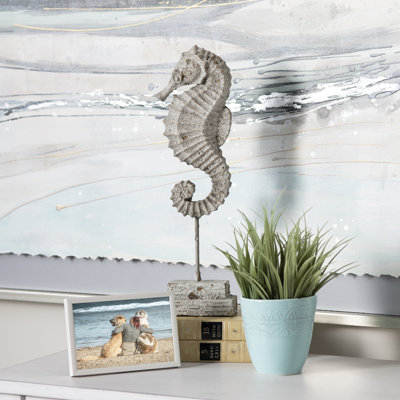 Ensemble sculptural de 2 embouts d'hippocampe