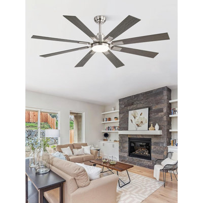 Black Modern Ceiling Fan