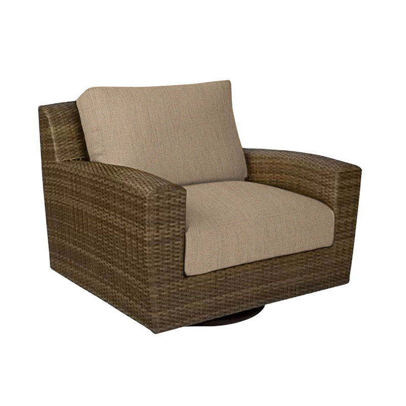 Chaise de patio pivotante avec coussins Saddleback, Indigo